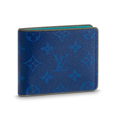 louis vuitton leather monogram mens wallet|Louis Vuitton wallet men blue.